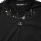 Dolce & Gabbana Black Logo Embellish Short Sleeves T-shirt