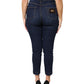 Dolce & Gabbana Blue Cotton High Waisted Cropped Denim Jeans
