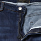Dolce & Gabbana Blue Cotton High Waisted Cropped Denim Jeans