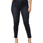 Dolce & Gabbana Dark Blue Cotton Skinny Cropped Denim Jeans