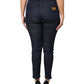 Dolce & Gabbana Dark Blue Cotton Skinny Cropped Denim Jeans