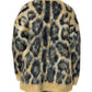 Dolce & Gabbana Multicolor Leopard Mohair Crew Neck Sweater