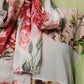 Dolce & Gabbana Multicolor Floral Patchwork Long Sleeves Top
