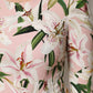 Dolce & Gabbana Pink Lily Print Viscose Round Neck Blouse Top