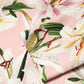 Dolce & Gabbana Pink Lily Print Viscose Round Neck Blouse Top