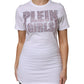 Philipp Plein White Embellished CrewNeck Short Sleeve T-shirt