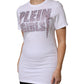 Philipp Plein White Embellished CrewNeck Short Sleeve T-shirt