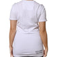 Philipp Plein White Embellished CrewNeck Short Sleeve T-shirt
