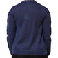 Ballantyne Dark Blue Long Sleeves Overcoat Cardigan Sweater