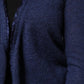 Ballantyne Dark Blue Long Sleeves Overcoat Cardigan Sweater