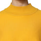 SIGNS Yellow Stripe Long Sleeve Overcoat Pullover Sweater