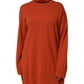 Alpha Studio Dark Orange Long Sleeves Turtleneck Sweater