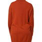 Alpha Studio Dark Orange Long Sleeves Turtleneck Sweater