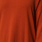 Alpha Studio Dark Orange Long Sleeves Turtleneck Sweater