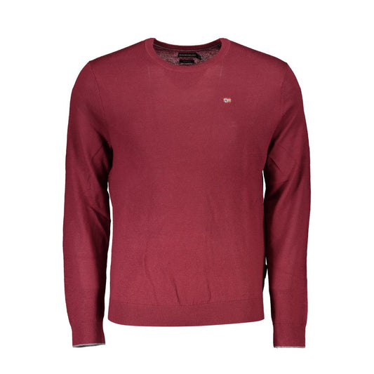 Napapijri Red Fabric Men Sweater Mens Sweater