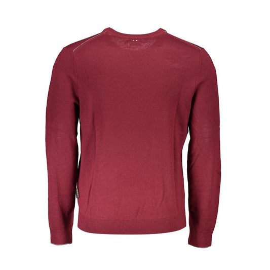 Napapijri Red Fabric Men Sweater Mens Sweater