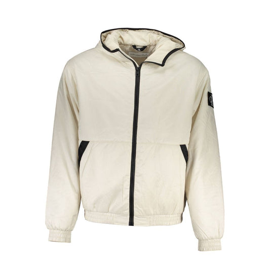 Calvin Klein Beige Polyester Men Jacket Mens Jacket