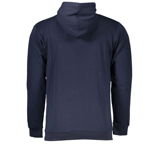 Sergio Tacchini Blue Cotton Men Hoodie Mens Sweater