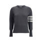 Thom Browne Gray Fleece Wool Sweatshirt
