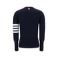 Thom Browne Blue Fleece Wool Sweatshirt