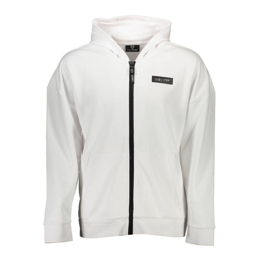 Plein Sport White Cotton Men's Sweater Mens Sweater