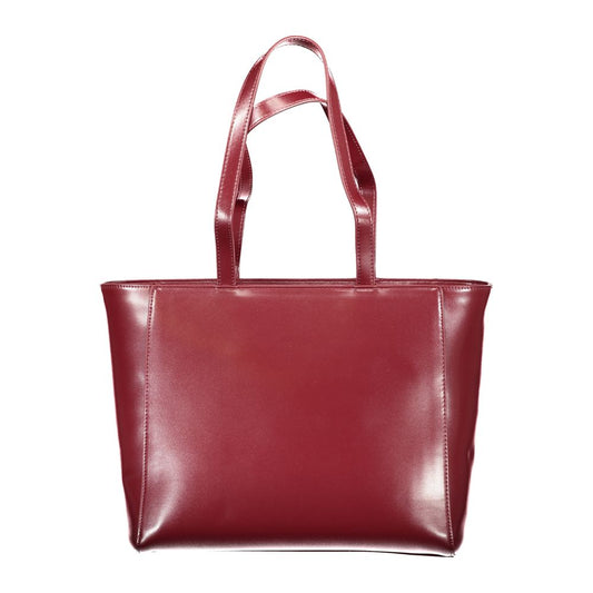 Mario Valentino Red Polyethylene Handbag