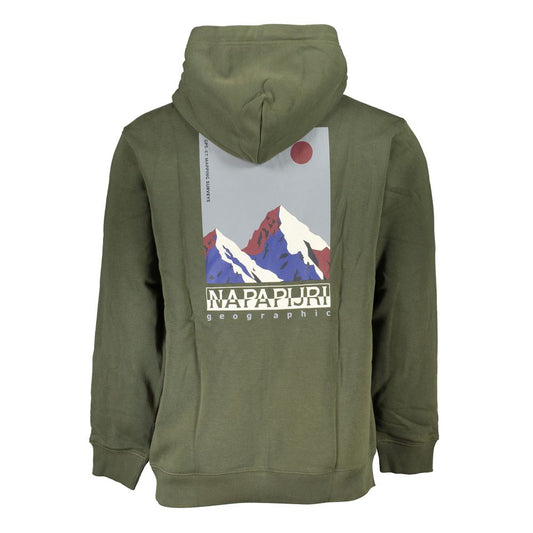 Napapijri Green Cotton Men Sweater Mens Sweater