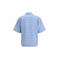 GCDS Pinstripe Bowling Shirt