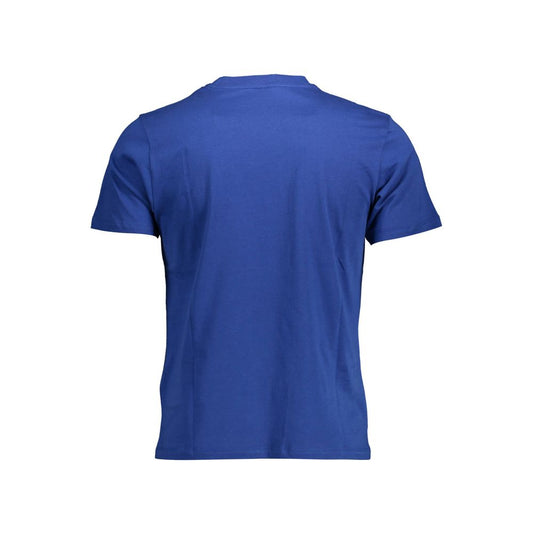 North Sails Blue Cotton Men T-Shirt Mens T-Shirt