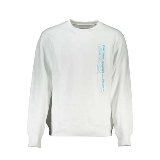 Calvin Klein White Cotton Men Sweater Mens Sweater