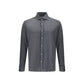 Brunello Cucinelli Gray Silk Shirt