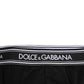 Dolce & Gabbana Black Cotton Stretch Logo Print Brief Underwear