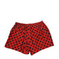 Dolce & Gabbana Red Silk Polka Dot Boxer Shorts Underwear