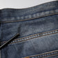 Dolce & Gabbana Blue Washed Tattered Cotton Men Jeans