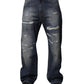 Dolce & Gabbana Blue Washed Tattered Cotton Men Jeans