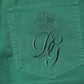 Dolce & Gabbana Green Cotton Stretch Skinny Men Denim Jeans