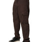 Dolce & Gabbana Brown Cotton Cargo Jogger Men Pants