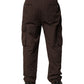 Dolce & Gabbana Brown Cotton Cargo Jogger Men Pants