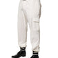 Dolce & Gabbana White Cotton Cargo Jogger Men Pants