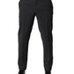 Dolce & Gabbana Black Wool Dress Slim Formal Pants