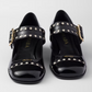Prada Black Patent leather Mary Jane pumps