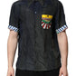Dolce & Gabbana Black Silk Short Sleeves Men Casual Shirt
