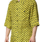 Dolce & Gabbana Yellow Heart Short Sleeves Men Casual Shirt