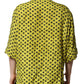 Dolce & Gabbana Yellow Heart Short Sleeves Men Casual Shirt