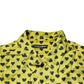 Dolce & Gabbana Yellow Heart Short Sleeves Men Casual Shirt