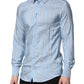 Dolce & Gabbana Light Blue MARTINI Striped Formal Dress Shirt