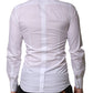 Dolce & Gabbana White GOLD Embellished Formal Men Dress Shirt