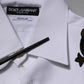 Dolce & Gabbana White GOLD Embellished Formal Men Dress Shirt