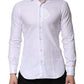 Barba Napoli White Long Sleeves Collared Dress Formal Shirt