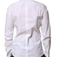 Dolce & Gabbana White Cotton Long Sleeves Dress Formal Shirt